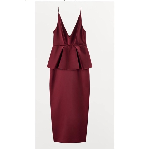 NWT Zara HEAVYWEIGHT satin
PEPLUM DRESS-M
🚨FIRM PRICE NO DISCOUNT - Picture 12 of 15